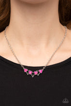 Load image into Gallery viewer, Pyramid Prowl - Pink Necklace
