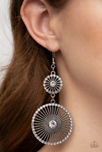 Load image into Gallery viewer, Bring Down the WHEELHOUSE - (White (Rhinestone Center) Earring
