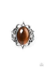 Load image into Gallery viewer, Radiantly Reminiscent - Brown (Cat&#39;s Eye Stone) Ring
