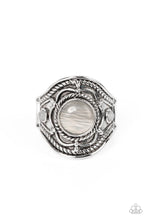 Load image into Gallery viewer, Exuberant Escapade - White (Cat&#39;s Eye) Ring
