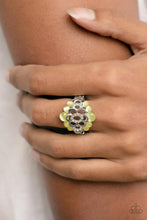 Load image into Gallery viewer, Eden Equinox - Yellow (Cat&#39;s Eye Stone) Ring
