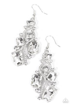 Load image into Gallery viewer, Interstellar Illumination - White (Rhinestone) Earring freeshipping - JewLz4u Gemstone Gallery
