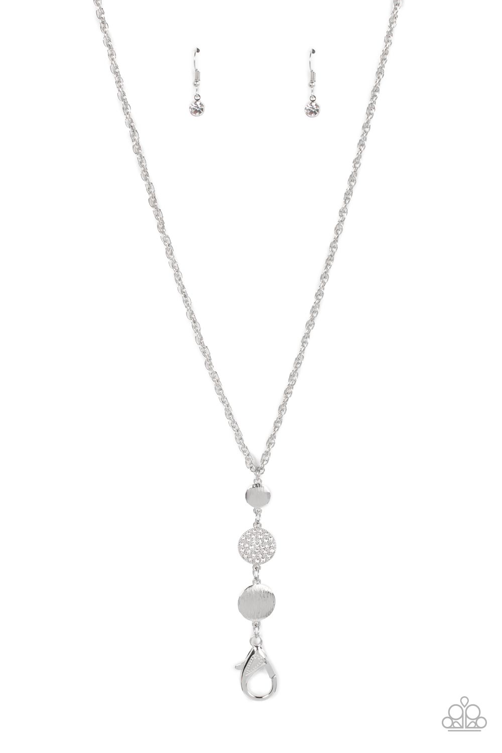 Positively Planetary - White (Rhinestone) Necklace