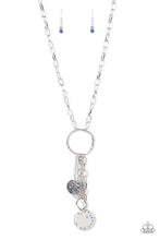 Load image into Gallery viewer, Trinket Twinkle - Blue (Rhinestone) Necklace
