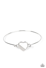 Load image into Gallery viewer, Hidden Intentions - White /Silver (Heart) Bracelet
