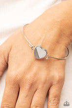 Load image into Gallery viewer, Hidden Intentions - White /Silver (Heart) Bracelet
