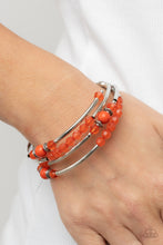 Load image into Gallery viewer, Whimsically Whirly - Orange Bracelet
