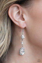 Load image into Gallery viewer, Glass Slipper Sparkle - White (Rhinestone) Earring
