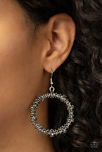 Load image into Gallery viewer, Glowing Reviews - Silver (Smoky Rhinestone) Earring
