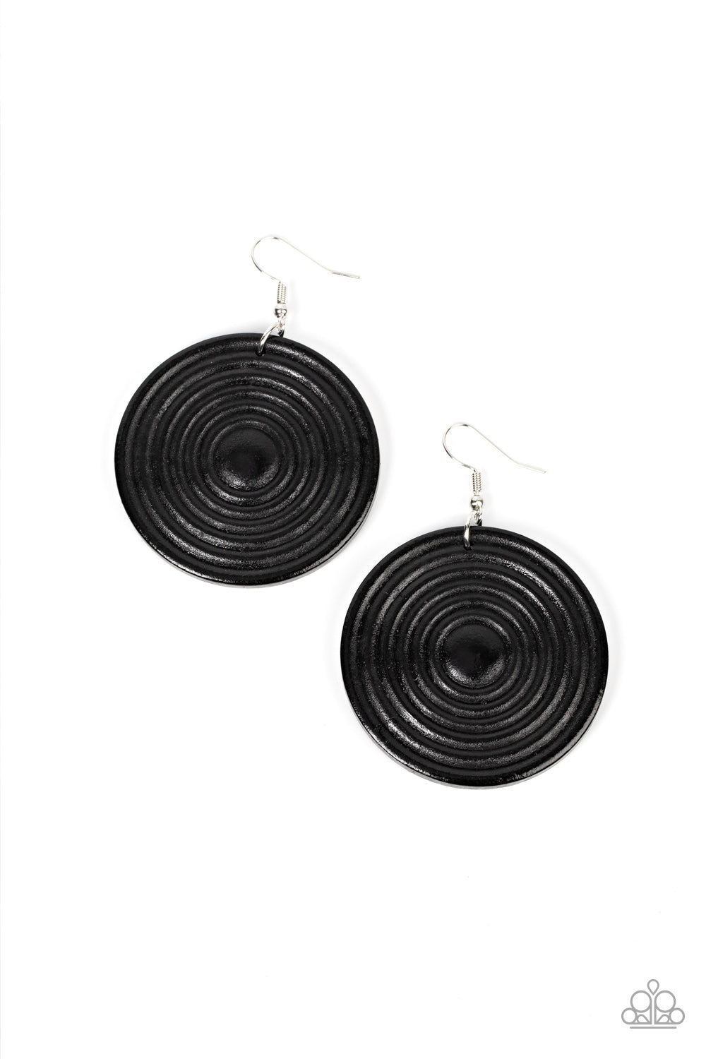 Caribbean Cymbal - Black Earring