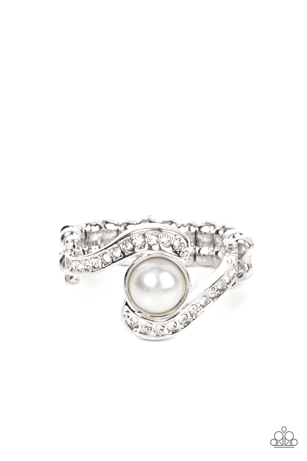 Envious Enrapture - White (Pearl) Ring