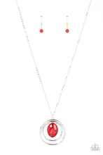 Load image into Gallery viewer, Epicenter of Elegance - Red (Cat&#39;s Eye Stone) Necklace
