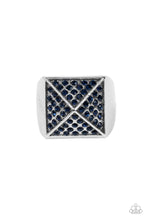 Load image into Gallery viewer, Pyramidal Powerhouse - Blue (Men&#39;s) Ring
