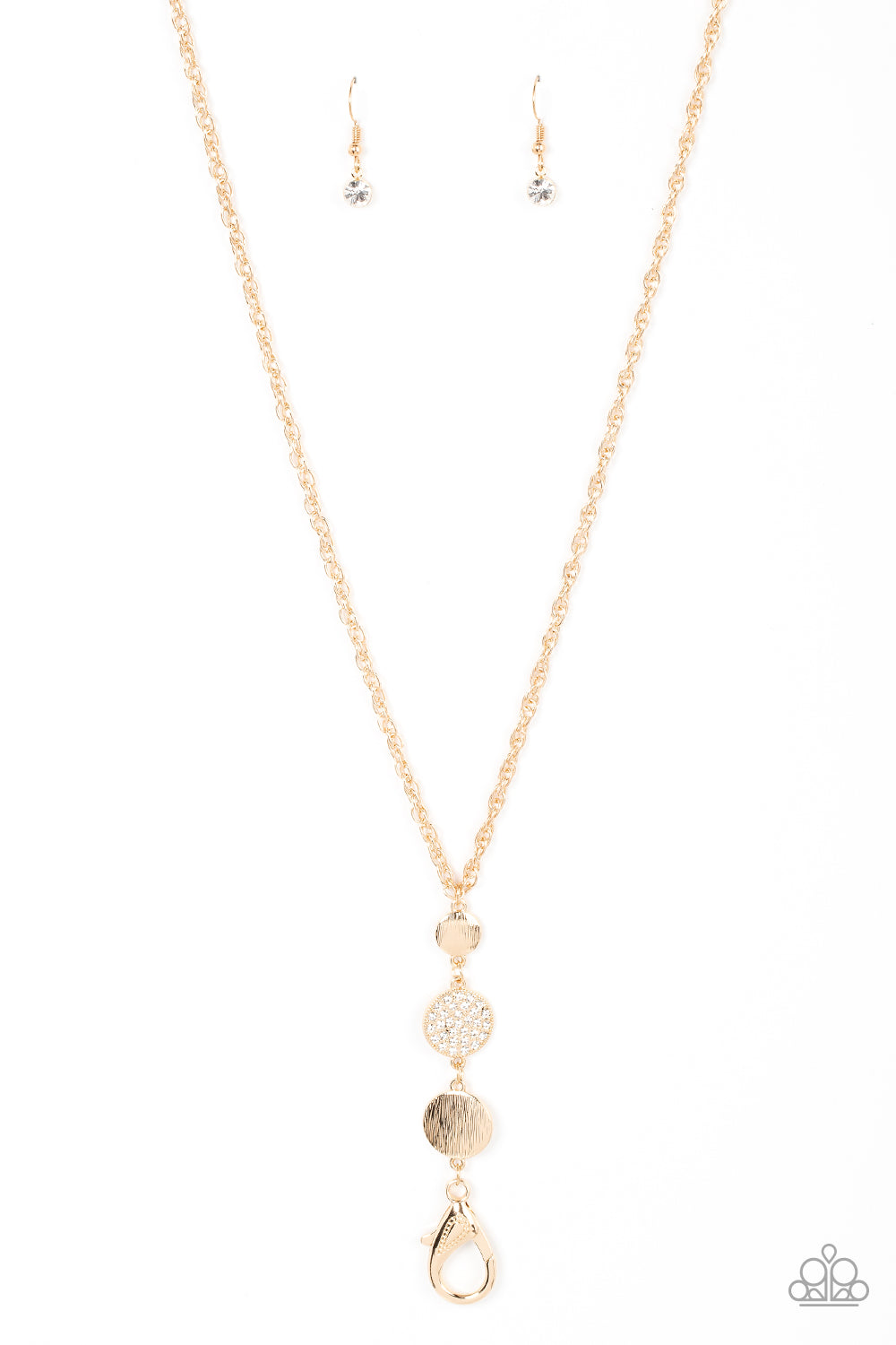 Positively Planetary - Gold Lanyard Necklace