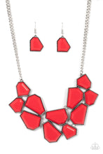 Load image into Gallery viewer, Double DEFACED - Red Necklace
