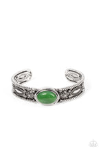 Load image into Gallery viewer, Rural Repose - Green (Jade) Cuff Bracelet
