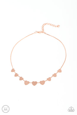 Dainty Desire - Copper (Heart) Necklace freeshipping - JewLz4u Gemstone Gallery