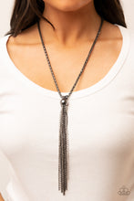 Load image into Gallery viewer, Metallic MESH-Up - Black (Gunmetal) Necklace
