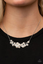Load image into Gallery viewer, My Yacht or Yours? - White (Pearl/Rhinestone) Necklace
