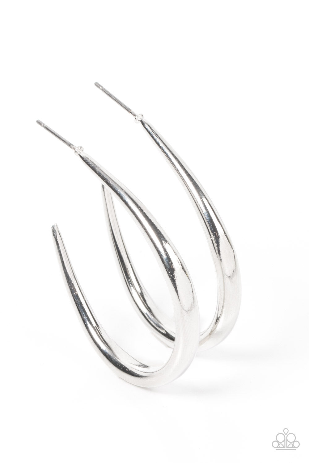 CURVE Your Appetite - Silver Hoop Earring