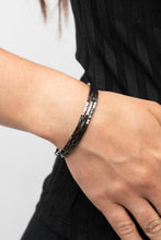 Load image into Gallery viewer, Block Bash - Black (Gunmetal) Bracelet
