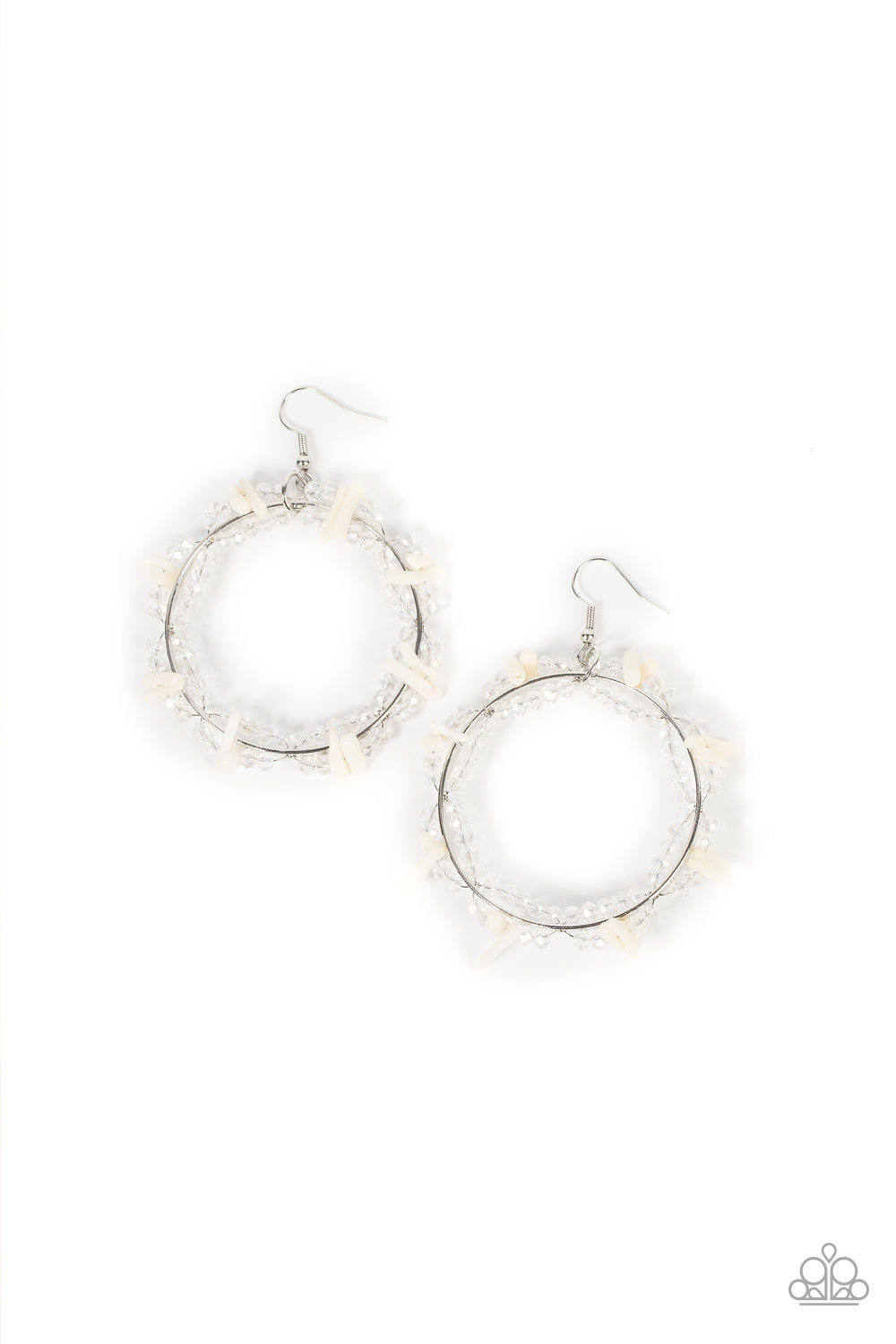 Ocean Surf - White (Shell-Like) Earring