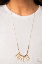 Load image into Gallery viewer, Rustic Hot Rod - Gold Necklace
