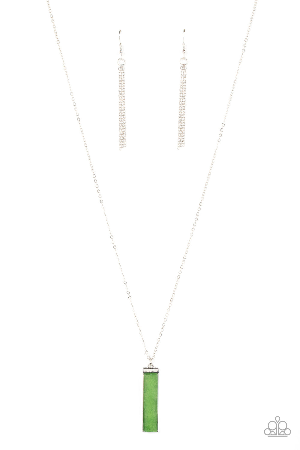 Set in GEMSTONE - Green (Jade) Necklace