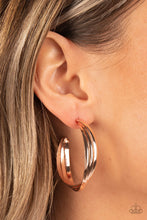 Load image into Gallery viewer, Curvy Charmer - Rose Gold Earring
