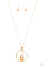 Load image into Gallery viewer, Swinging Shimmer - Gold (Iridescent) Necklace
