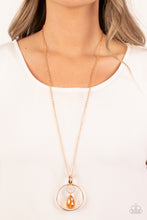 Load image into Gallery viewer, Swinging Shimmer - Gold (Iridescent) Necklace
