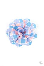 Load image into Gallery viewer, Gingham Garden - Blue Hair Clip

