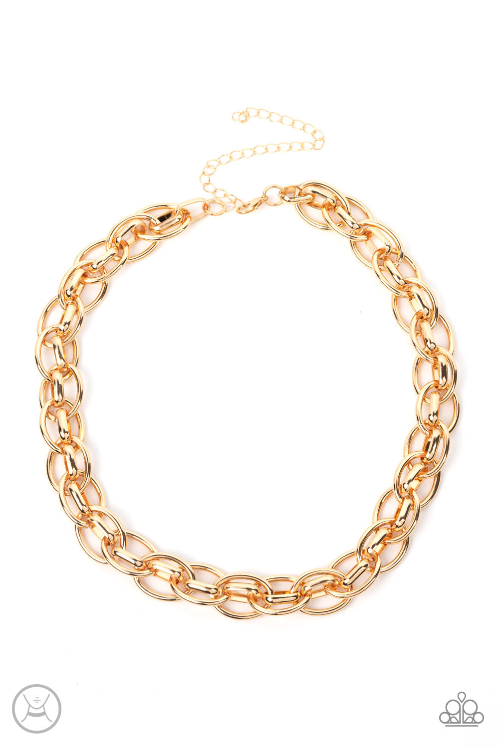 Tough Crowd - Gold (Choker) Necklace