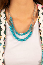 Load image into Gallery viewer, Venetian Voyage - Blue Necklace
