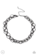 Load image into Gallery viewer, Tough Crowd - Black (Gunmetal) Choker Necklace
