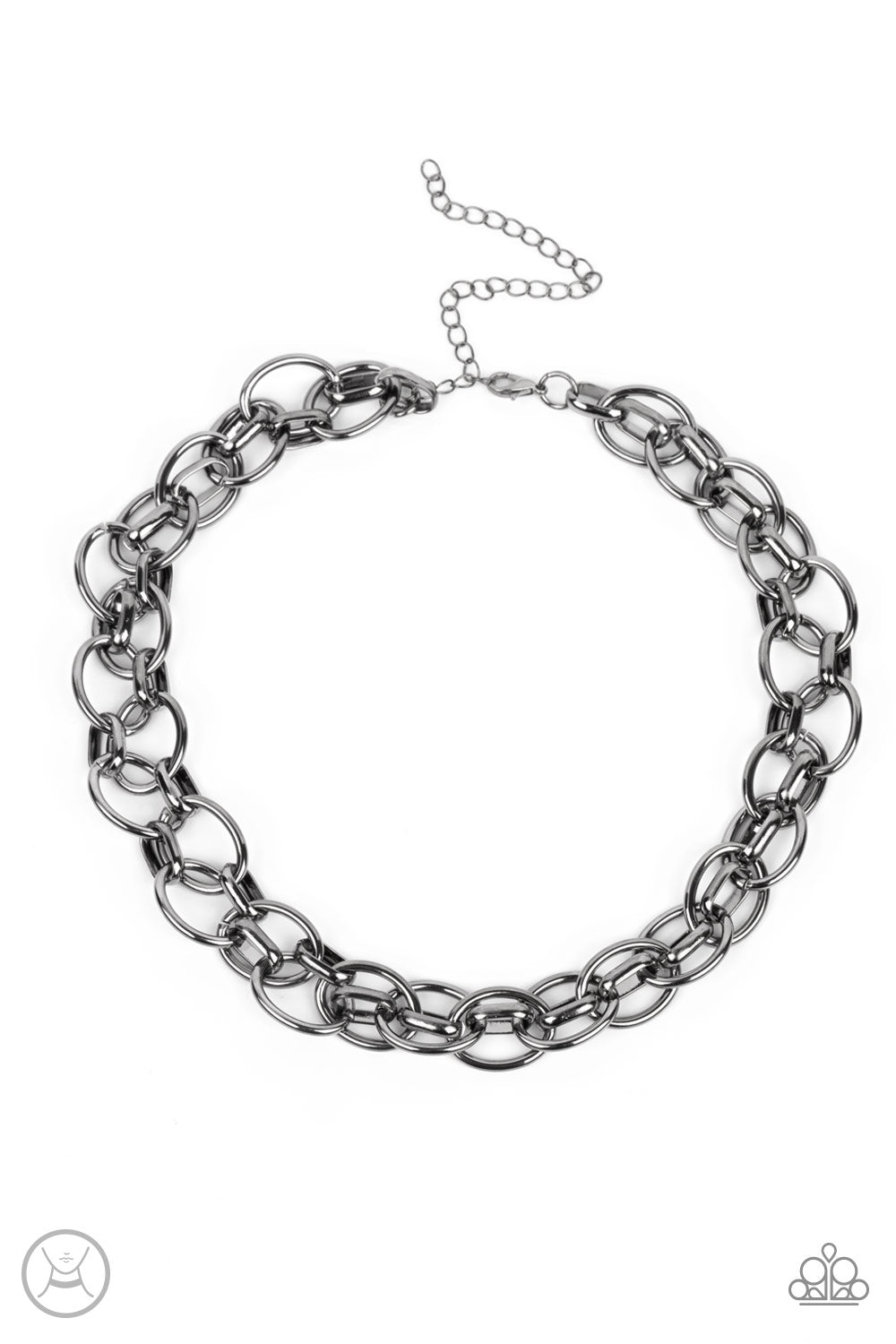 Tough Crowd - Black (Gunmetal) Choker Necklace