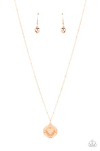 Load image into Gallery viewer, Lovestruck Shimmer - Gold (Heart) Necklace
