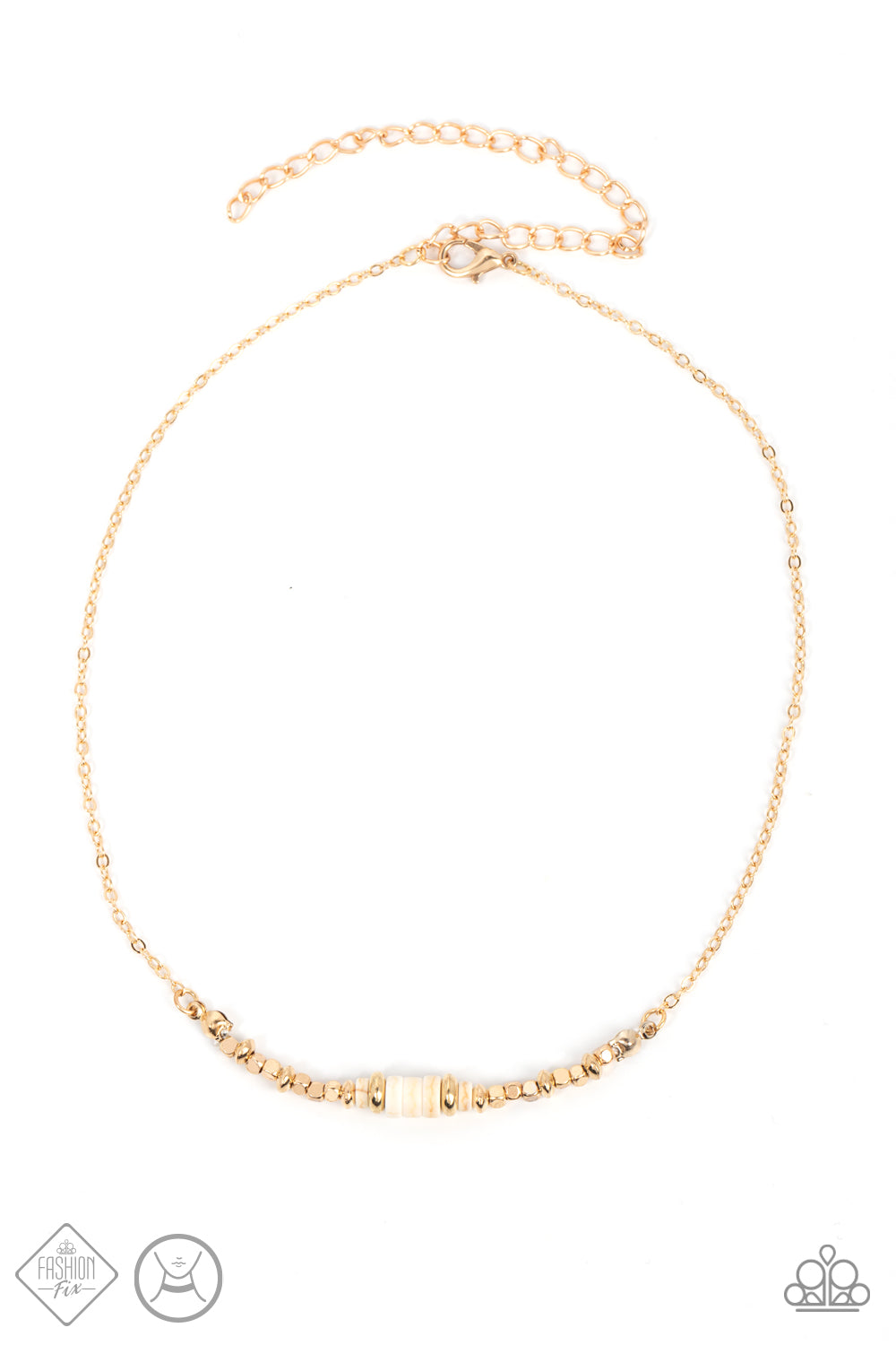 Retro Rejuvenation - Gold Choker Necklace (SS-0322)