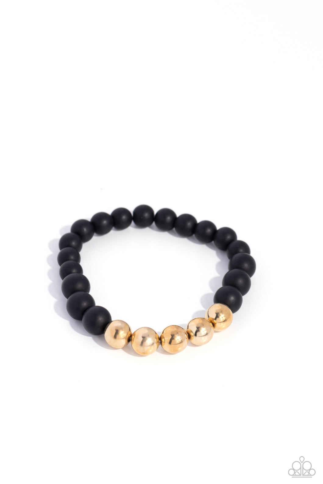 METALHEAD in the Clouds - Gold (Black Stone) Bracelet