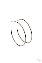 Load image into Gallery viewer, Can I Get a HOOP HOOP - Black (Gunmetal) Earring
