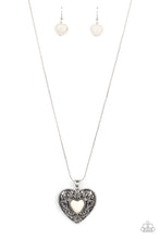 Load image into Gallery viewer, Wholeheartedly Whimsical - White (Heart) Necklace
