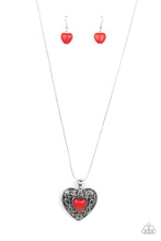 Load image into Gallery viewer, Wholeheartedly Whimsical - Red (Heart) Necklace
