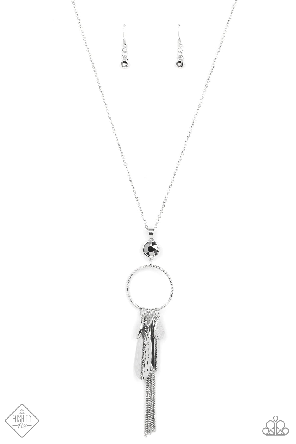 Tastefully Tasseled - Silver Necklace (MM-0222)