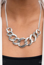 Load image into Gallery viewer, Bombshell Bling - Silver Necklace (MM-0322)
