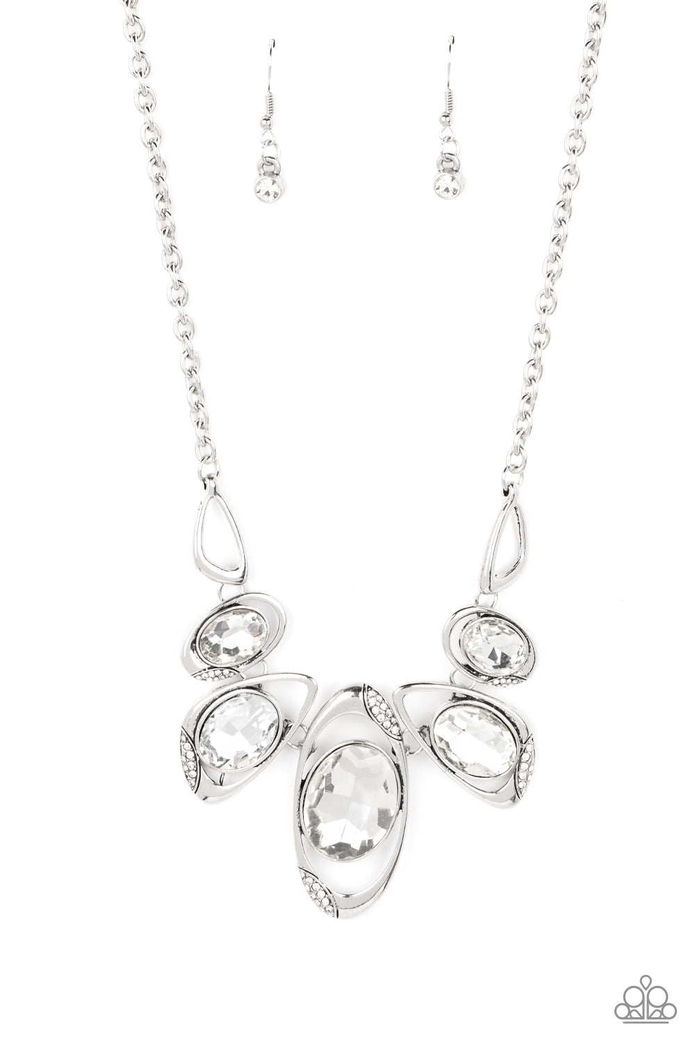 Hypnotic Twinkle - White (Rhinestone) Necklace