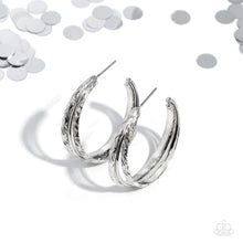 Load image into Gallery viewer, CONTOUR de Force - Silver Hoop Earring
