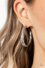 Load image into Gallery viewer, CONTOUR de Force - Silver Hoop Earring
