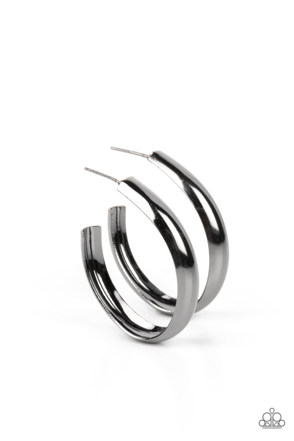 Champion Curves - Black (Gunmetal) Earring