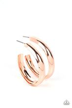 Load image into Gallery viewer, Champion Curves - Rose Gold Hoop Earring
