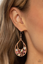 Load image into Gallery viewer, Regal Recreation - Rose Gold (Iridescent) Earring
